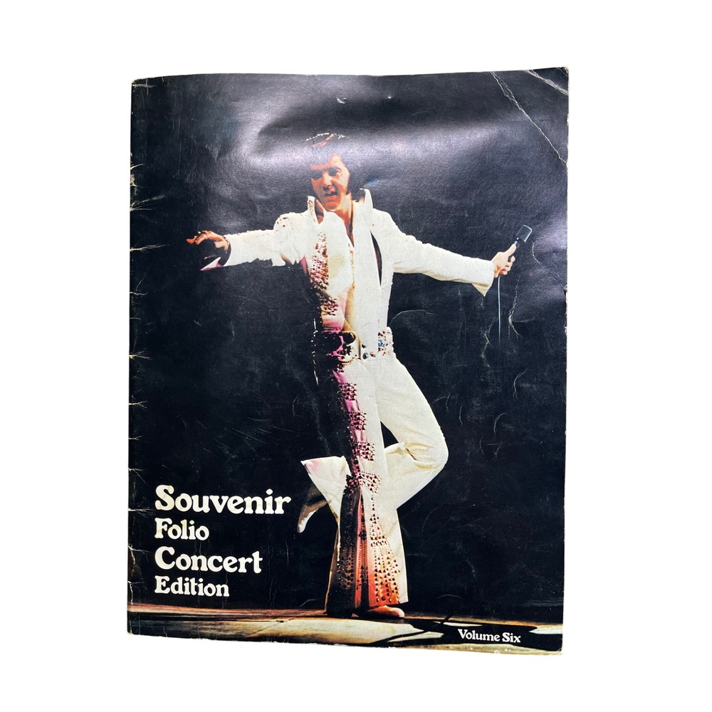 Vintage Elvis Presley Souvenir Folio Concert Edition Volume Six Las Vegas Hilton